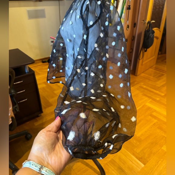 Zara women’s organza blouse blouson sz XL. New with tag - Picture 9 of 16